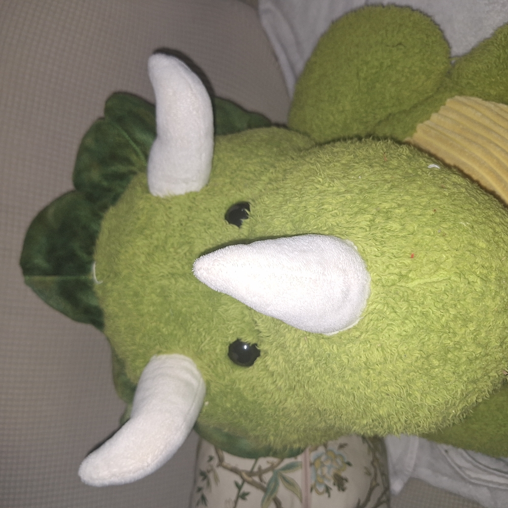 Cute Green Triceratops Plush
